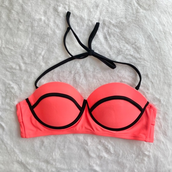 NWOT Orange Pushup Swim Top by Xhilaration Large - Picture 2 of 16